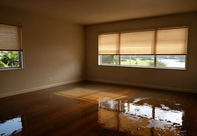 Water-damaged carpet in a Leppington bedroom with visible stains