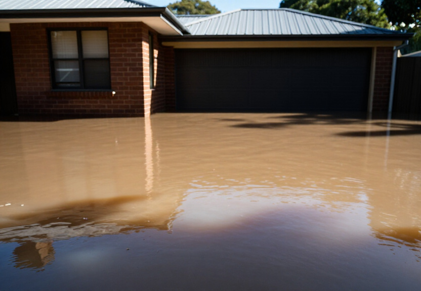 Before and After Flood Damage in Leppington